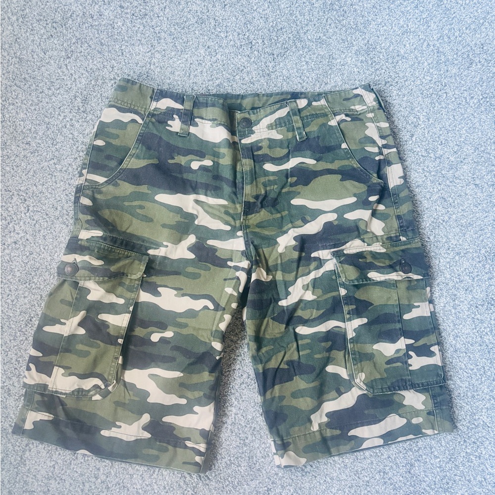 True Religion Men's Camouflage Cargo Shorts